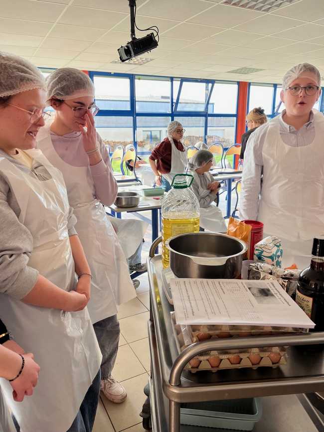 Réalisation d'un gâteau
